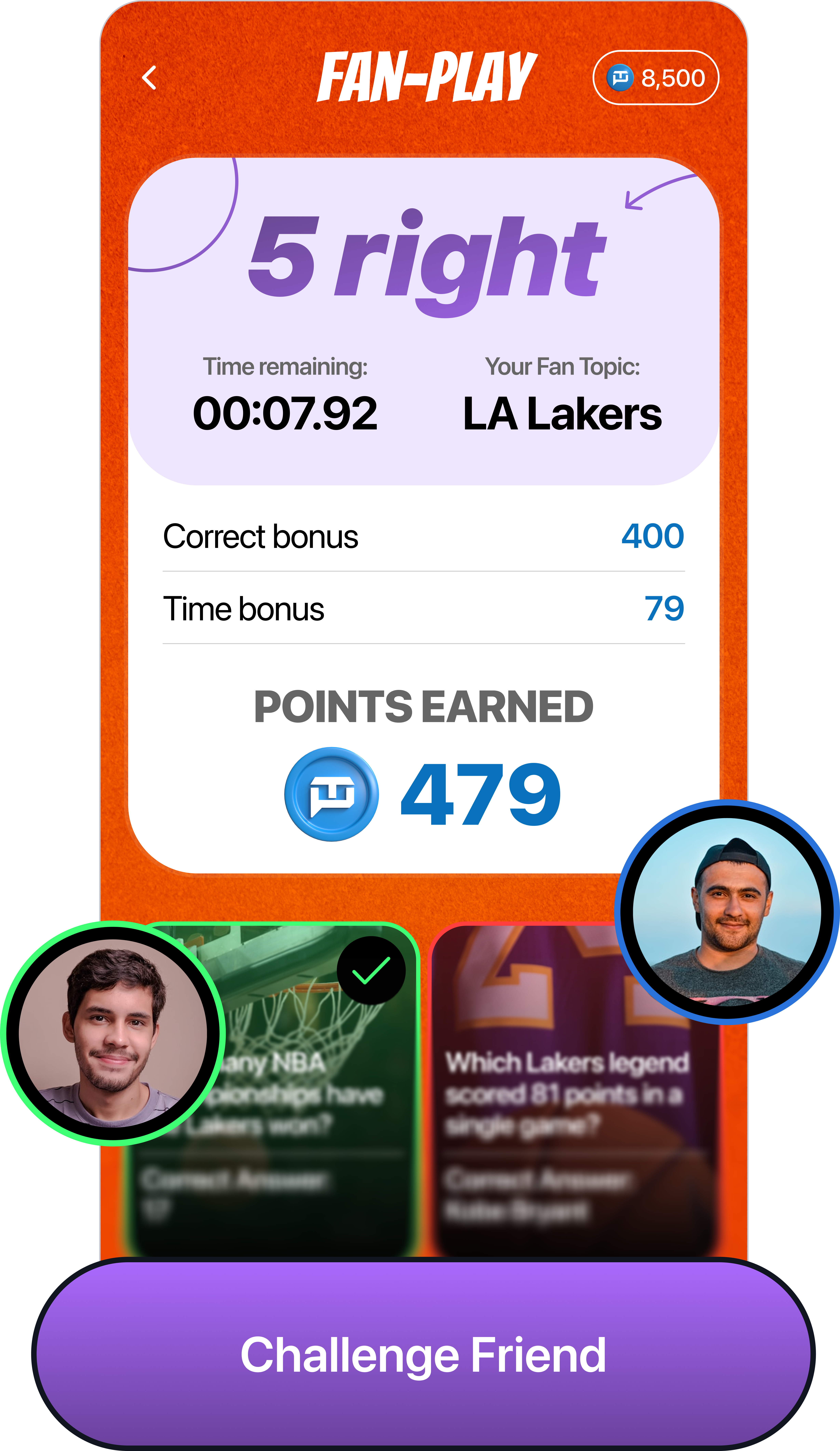 Fan Play – challenge friends head to head